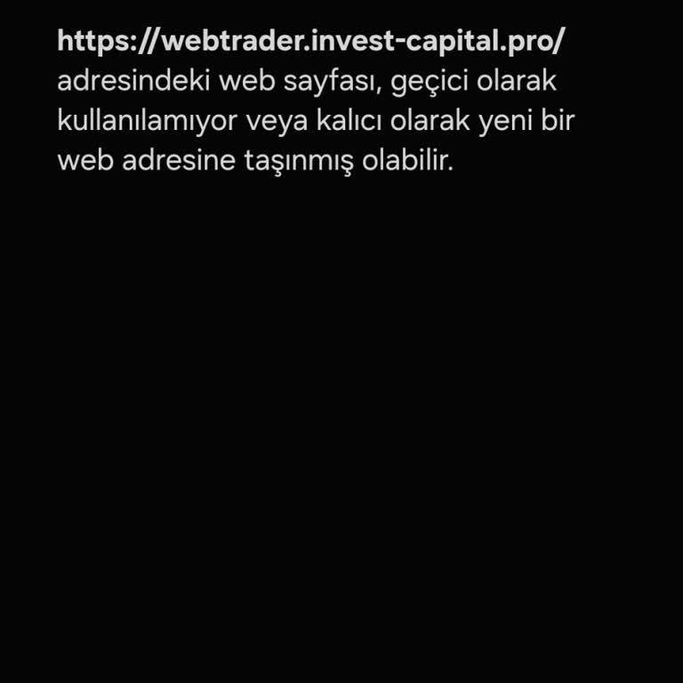 Invest Capital Sisteme Giriş Sorunu Yaşıyorum