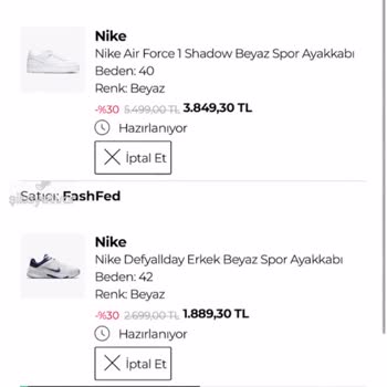 Fashfed Müşteri Hizmetleri Sıkıntısı!