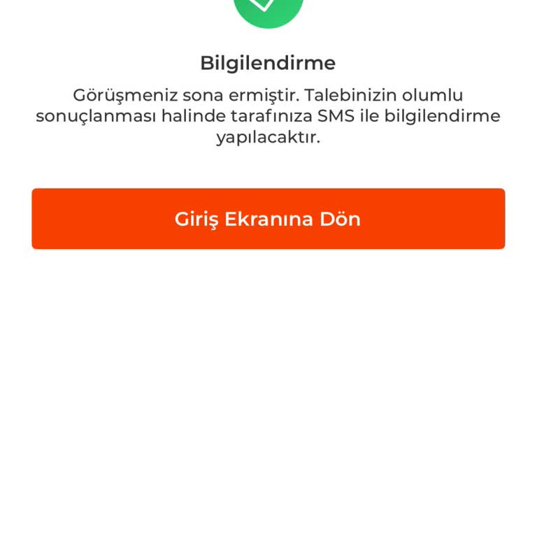 Görüntülü Görüşme Beklenmedik Şekilde Sonlandı, İşlem Tamamlanamadı