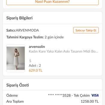 Eksik Gönderilen Elbise Nedeniyle Mağduriyet Yaşıyorum