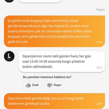 Eksik Gönderilen Elbise Nedeniyle Mağduriyet Yaşıyorum