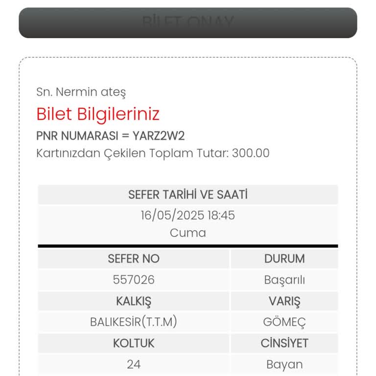 Biletim Olmasına Rağmen Araca Alınmadım, Mağdur Edildim
