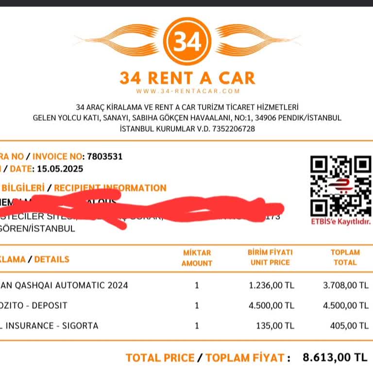 Araç Kiralama Sonrası İletişimsizlik Ve Hizmetin Sağlanmaması