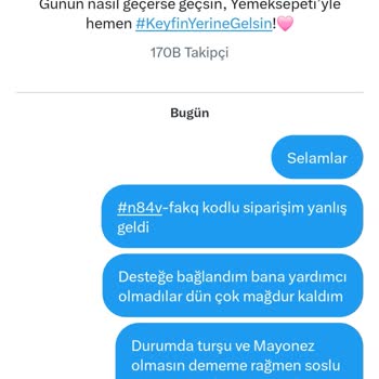 Yanlış Ve Eksik Siparişe Çözüm Sunulmadı