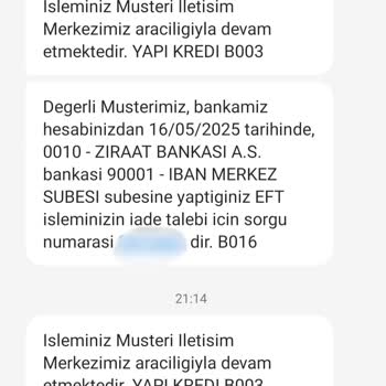 EFT İşleminde İsim Hatası Nedeniyle Param Askıda Kaldı, Mağduriyet Yaşıyorum
