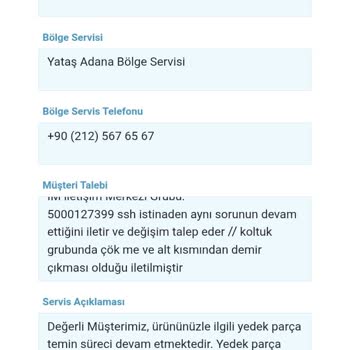 Divanev Köşe Takımı Sorunu Ve Uzayan Servis Süreci Nedeniyle Mağduriyet