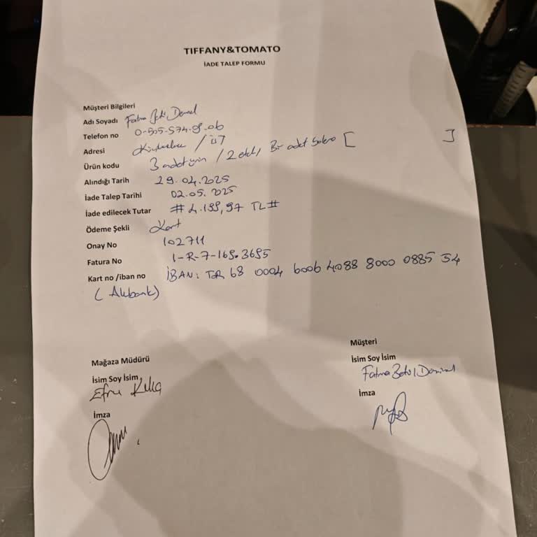 İade Sürecindeki Gecikme Ve Personel Davranışı Mağduriyeti