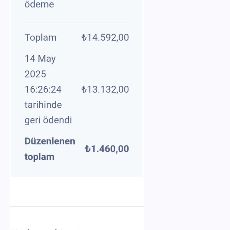 İade Sürecinde Eksik Geri Ödeme Ve Bilgilendirme Sorunu