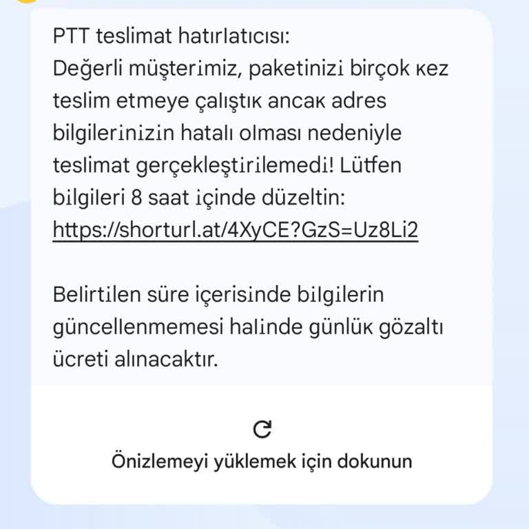 Kişisel Verilerim İzinsiz Kullanıldı, Sahte Teslimat Mesajıyla Tehdit Edildim