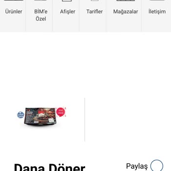 BİM Ve Ettat Markasından Yanıltıcı Döner Ambalajı Ve Gramaj Bilgisi