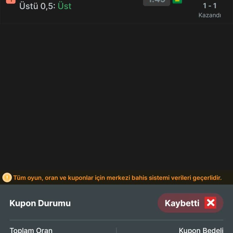 80. Dakikada Gelen Korner Bahisime Haksız Şekilde Ödeme Yapılmadı