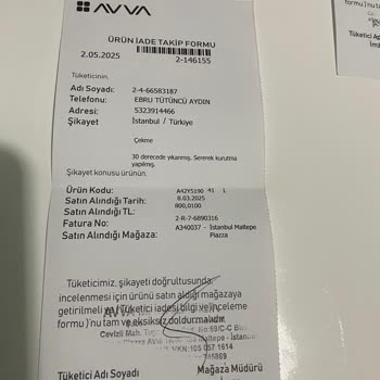 Aldığım Kazaklar Yıkama Talimatlarına Uymama Rağmen Çekti, Değişim Talebim Var
