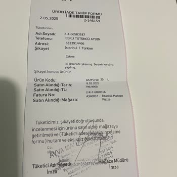 Aldığım Kazaklar Yıkama Talimatlarına Uymama Rağmen Çekti, Değişim Talebim Var