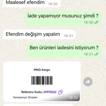 İade Ve Değişim Sürecinde Yaşanan Sorunlar Ve İletişimsizlik