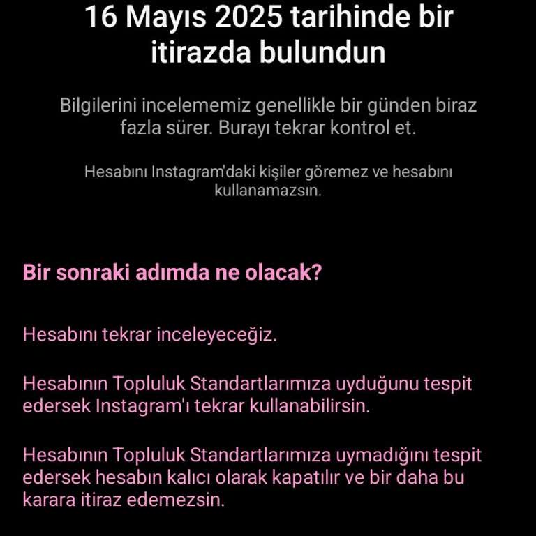 Instagram Hesaplarım Haksız Yere Askıya Alındı, Destek Bekliyorum!
