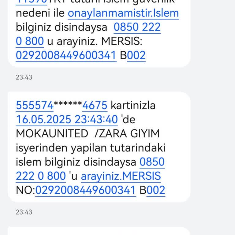 Hesabımdan Yetkisiz Zara Giyim Ödemesi Alınmaya Çalışıldı