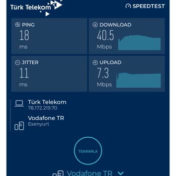 Taahhüt Edilen Hızın Çok Altında İnternet Hizmeti