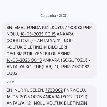 Yanlış Bilet Tarihi Nedeniyle Otobüsü Kaçırdım Mağduriyetimin Giderilmesini İstiyorum