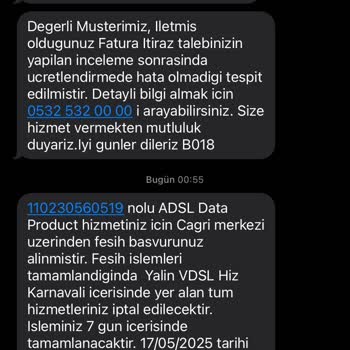 Arızalı İnternet İçin Fatura Ve Yüksek Cayma Bedeliyle Mağdur Edildim