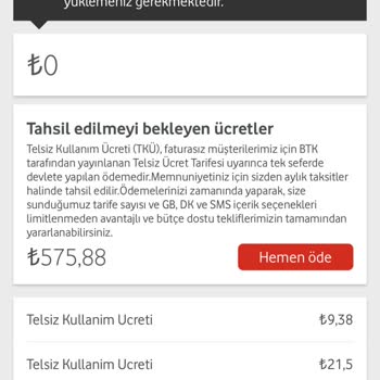 Vodafone Şubesinde Yüksek Ücretlendirme Ve Bilgilendirme Sorunu