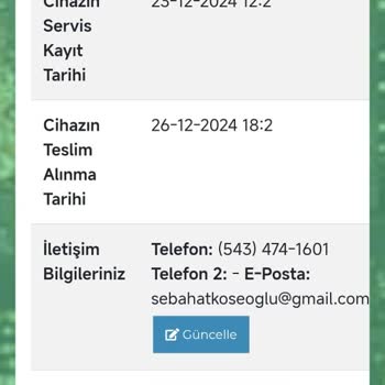 Garanti Kapsamında Gönderilen Bilgisayara İşlem Yapılmadan Yüksek Ücret Talebi