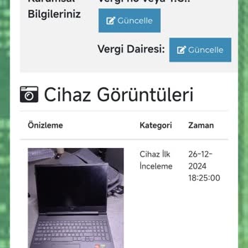 Garanti Kapsamında Gönderilen Bilgisayara İşlem Yapılmadan Yüksek Ücret Talebi