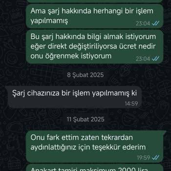 Garanti Kapsamında Gönderilen Bilgisayara İşlem Yapılmadan Yüksek Ücret Talebi