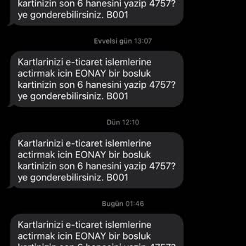 Ziraat Bankası'ndan Sürekli Gelen SMS'lere Çözüm İstiyorum