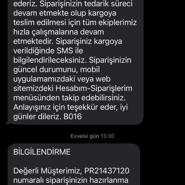 Anneler Günü İçin Verilen Siparişlerim Hala Hazırlanmadı