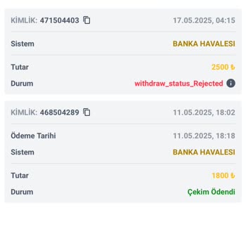 Çekim İşleminde Red Ve Müşteriyle Yetersiz İletişim