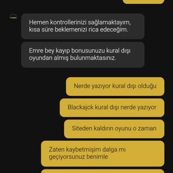 Bonus Vaadiyle Yatırdığım Param Çekim Aşamasında Kuralla Engellendi