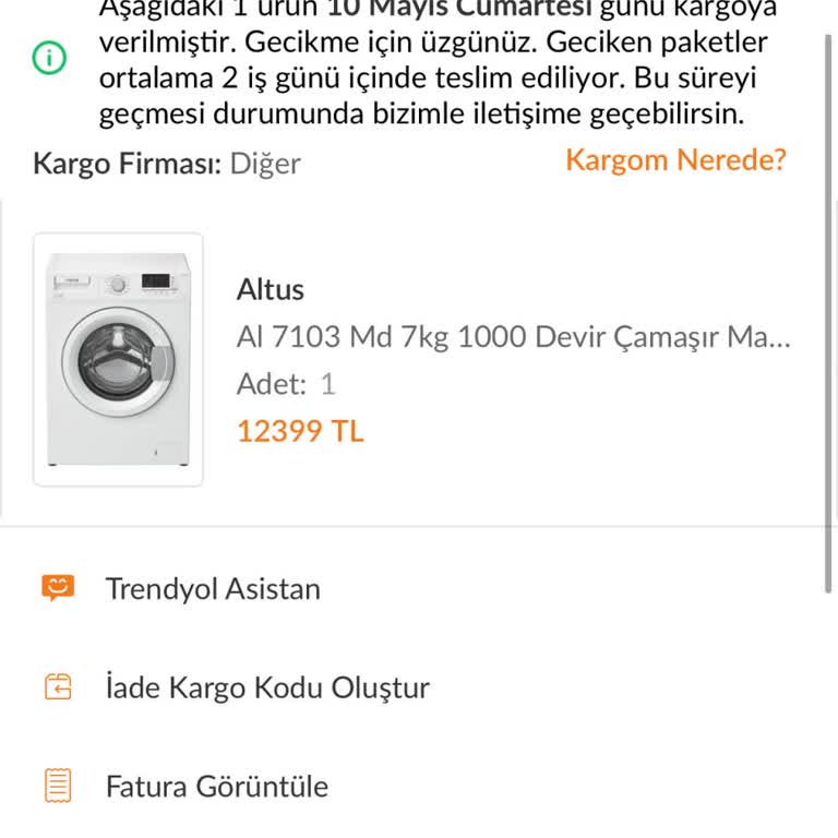Teslimat Kodu İle Gönderilen Ürünümün İadesi Hakkında Bilgi Alamıyorum