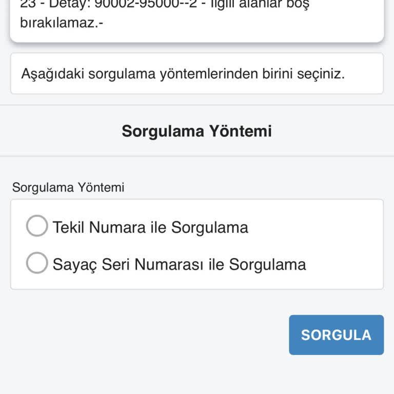 E-Devlet Üzerinden Sayaç Başvurusu Yapılamıyor