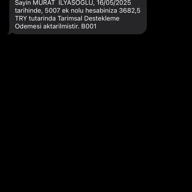 Tarımsal Destekleme Ödemem Hesabıma Yatmadı