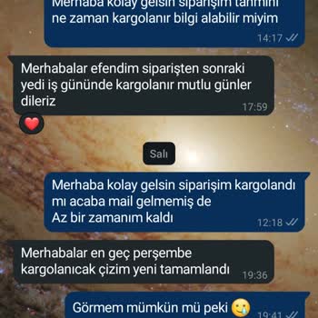 Siparişin Kargoya Verilmemesi Ve Mağduriyet Yaşatılması