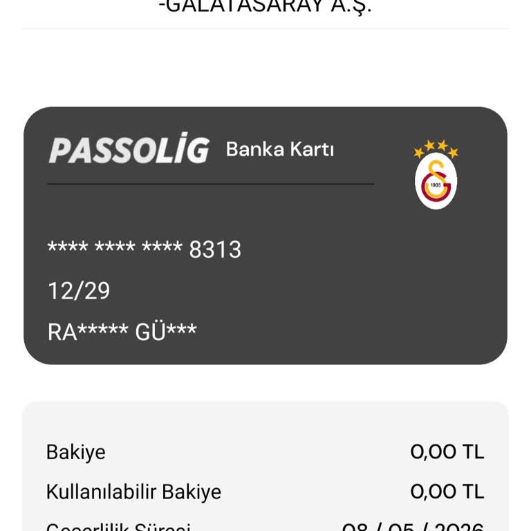 Passolig Kart Bilgilerim Uygulamada Görünmüyor, Para Yükleyemiyorum