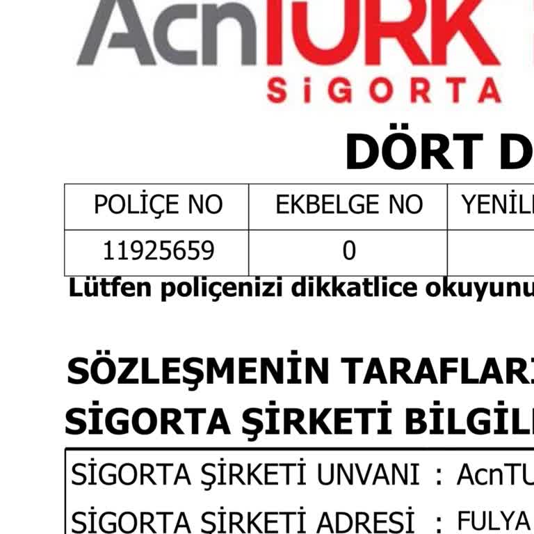 Acnturk Sigorta Kasko İptali Sonrası Para İadesi Yapılmıyor, Mağdur Ediliyorum!