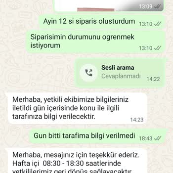 Zamanında Teslimat Ve İletişim Eksikliği Hayal Kırıklığı Yarattı