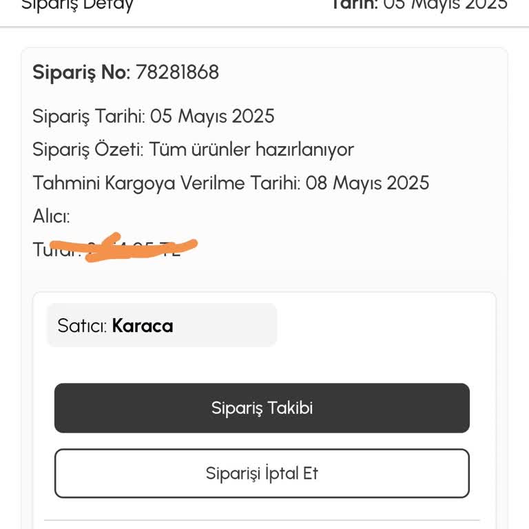 Karaca Online Siparişim Kargolanmadı, Müşteri Hizmetleri Yetersiz Kaldı