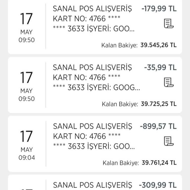 Oynamadığım PUBG Mobile İçin İzinsiz Kartımdan Para Çekiliyor
