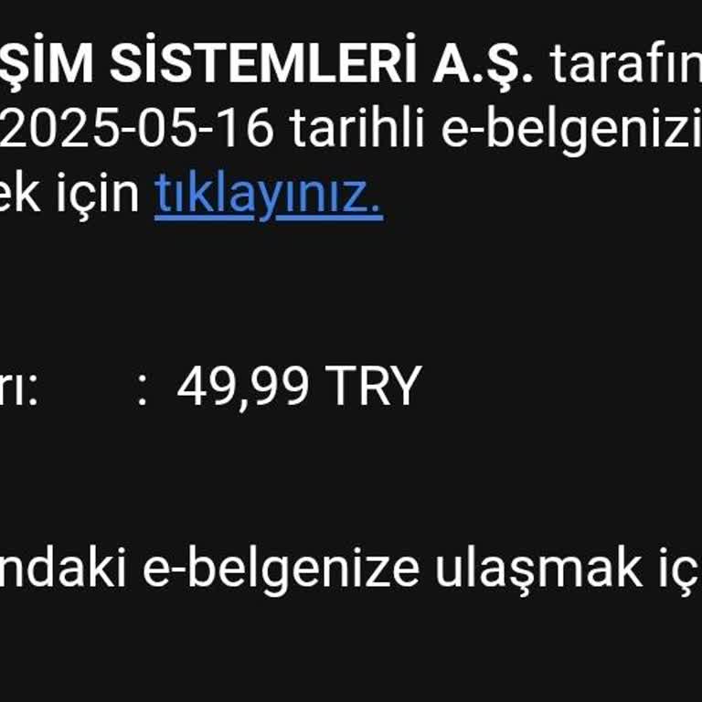 E-Belge İçin Beklenmedik Ücret Talebi Ve Mağduriyet