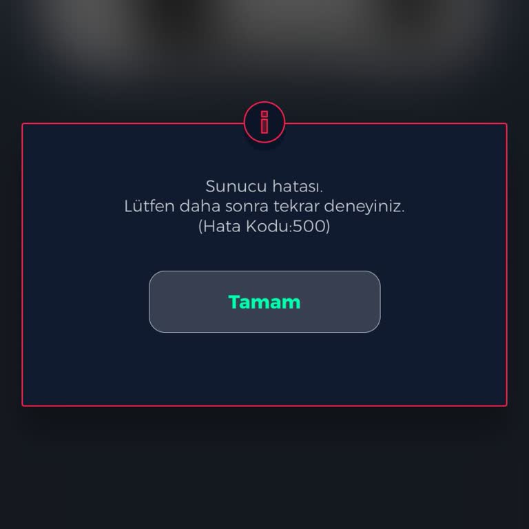 Fiat Yol Arkadaşım Uygulaması Sürekli Sunucu Hatası Veriyor