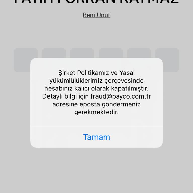 Hesabımdaki Yüksek Miktardaki Paraya Erişemiyorum, Payco'dan Yanıt Alamıyorum