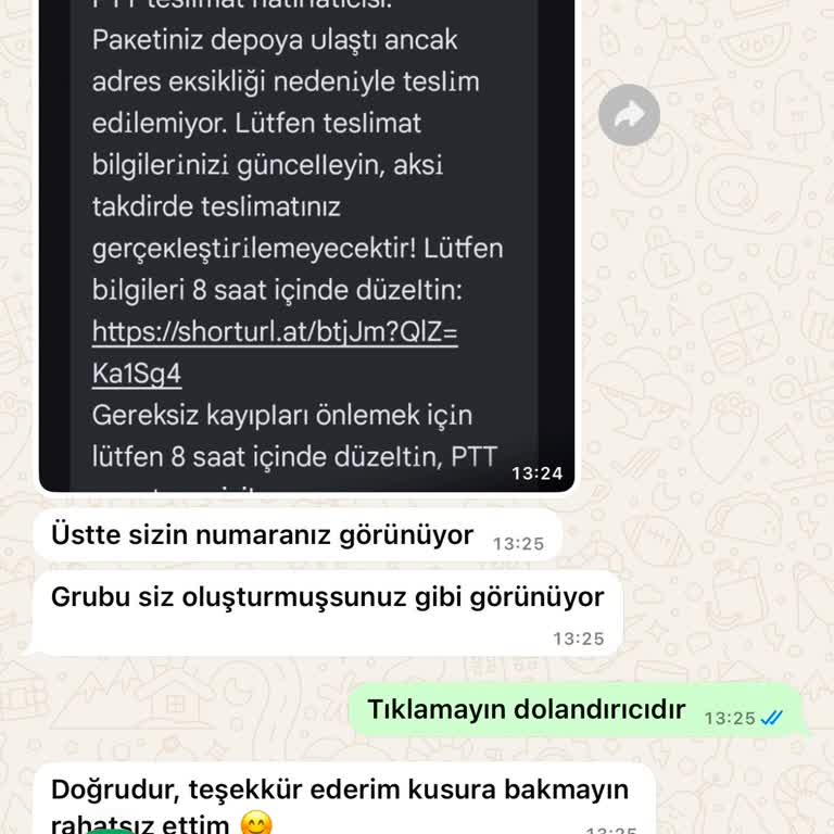 Numaram Kullanılarak Sahte Kargo Mesajı Gönderildi!