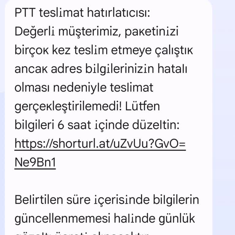 PTT Adı Kullanılarak Yapılan Şüpheli Faaliyetler Hakkında