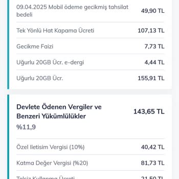 Yüksek Fatura Ve Müşteri Hizmetlerine Ulaşılamıyor