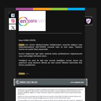 Enpara Kredi Kartı İle Papara'ya Para Yatırma İşleminde Güvenlik Engeli Ve Çözüm Eksikliği