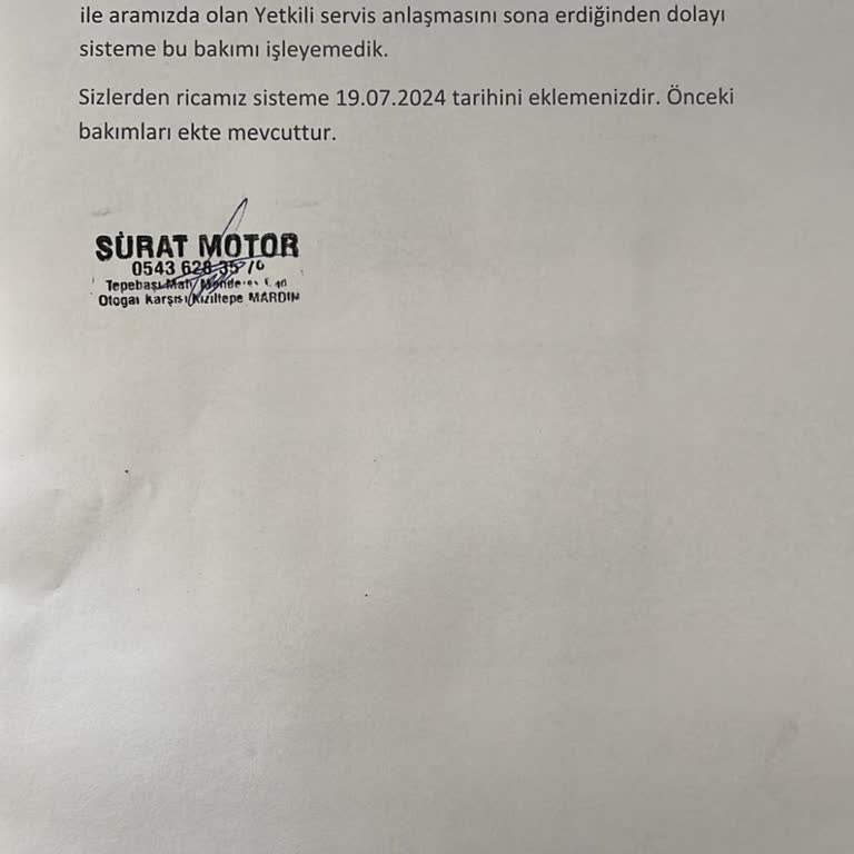 Arora Bakım Kaydı Sorunu Ve Müşteri Hizmetlerinde İlgisizlik