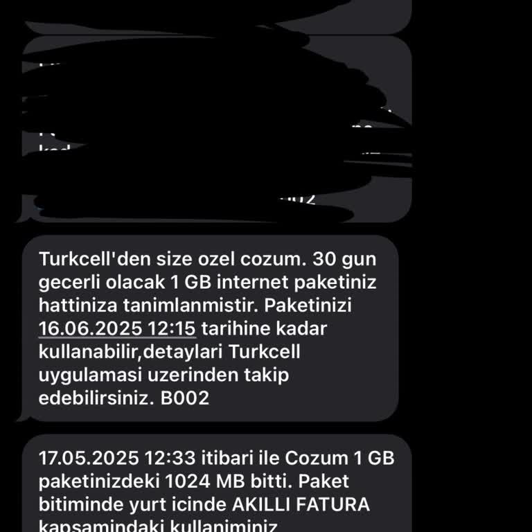 Hediye İnternet Paketi Anında Tükendi, Mağdur Edildim!