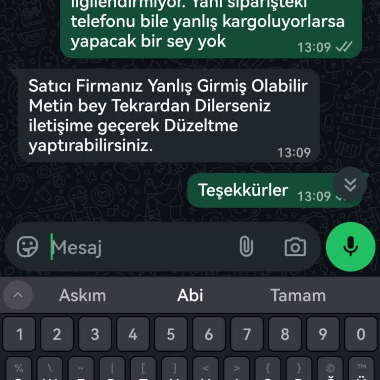 Yanlış Girilen Telefon Numarası Nedeniyle Kargo Elime Ulaşmadı